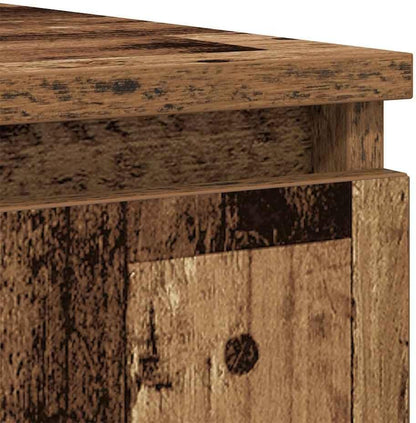 Sideboard – Opbergkast – Dressoir – Halmeubel – Buffetkast – Kleur Oud Hout – Duurzaam Bewerkte Hout – 100,5x35x76 cm – 2 Deuren 4 Lades