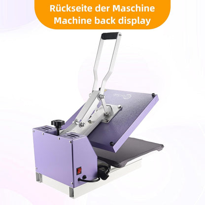 ColorSub Digitale warmte-sublimatiemachine, 38 x 38 cm, glij-thermopres, geschikt voor T-shirts, tassen, kussens, puzzels, kleding, 1600 W