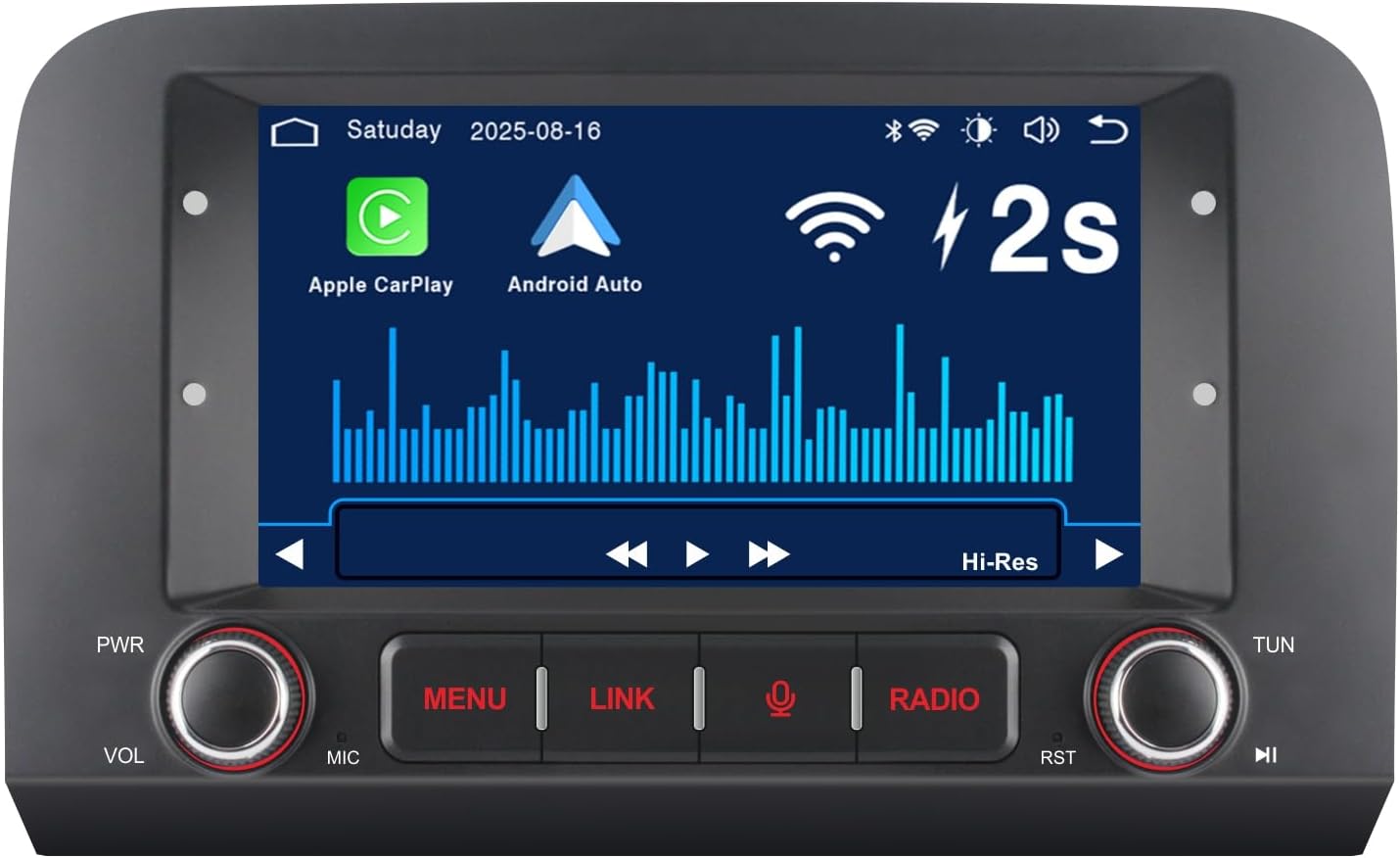 autoradio met draadloze CarPlay & Android Auto voor Fiat Croma (2005-2012) | Linux-systeem|3S snelstart | OEM-geluidskwaliteit | Bluetooth, EQ, USB, FM/AM-radio