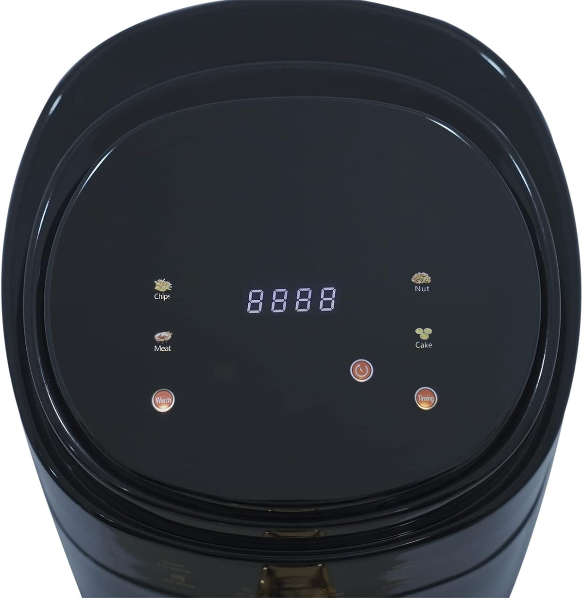 Heteluchtfriteuse - Airfryer - Airfryer zonder olie - 1400W - Smart Touch AirFryer - 360 Heteluchtcirculatiekooktoestel - 8L - Zwart
