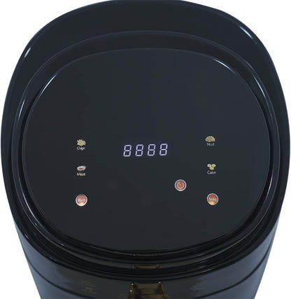Hot air fryer - Airfryer - Touch button - Airfryer without oil - 1400W - 220V - Smart Touch AirFryer - 360 Hot air circulation cooker - 8L - Black