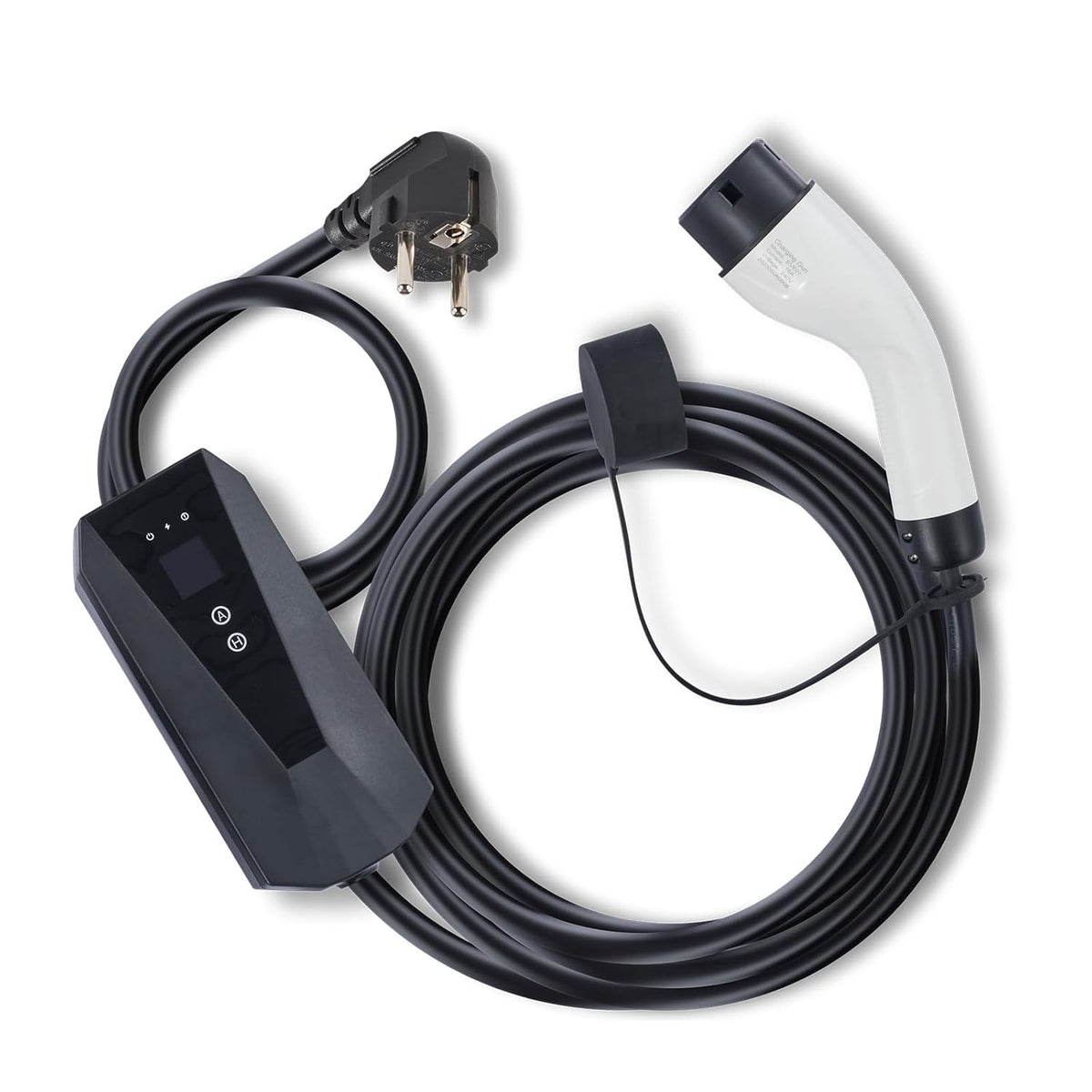 VEVOR draagbare EV-oplader met LCD-scherm 3,68 kW elektrische auto-oplader EV-laadkabel Type 2 (IEC62196) CEE 7/7 Plug 16A 1-fase EV-laadstation 8,6 m Kabellengte IP66 Waterdichte Wallbox