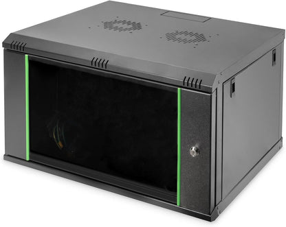 DIGITUS Netwerkkast - 19 inch Rack - 7 U - wandmontage - 600 mm diepte - draagvermogen 60 kg - Dynamic Basic Serie - Zwart
