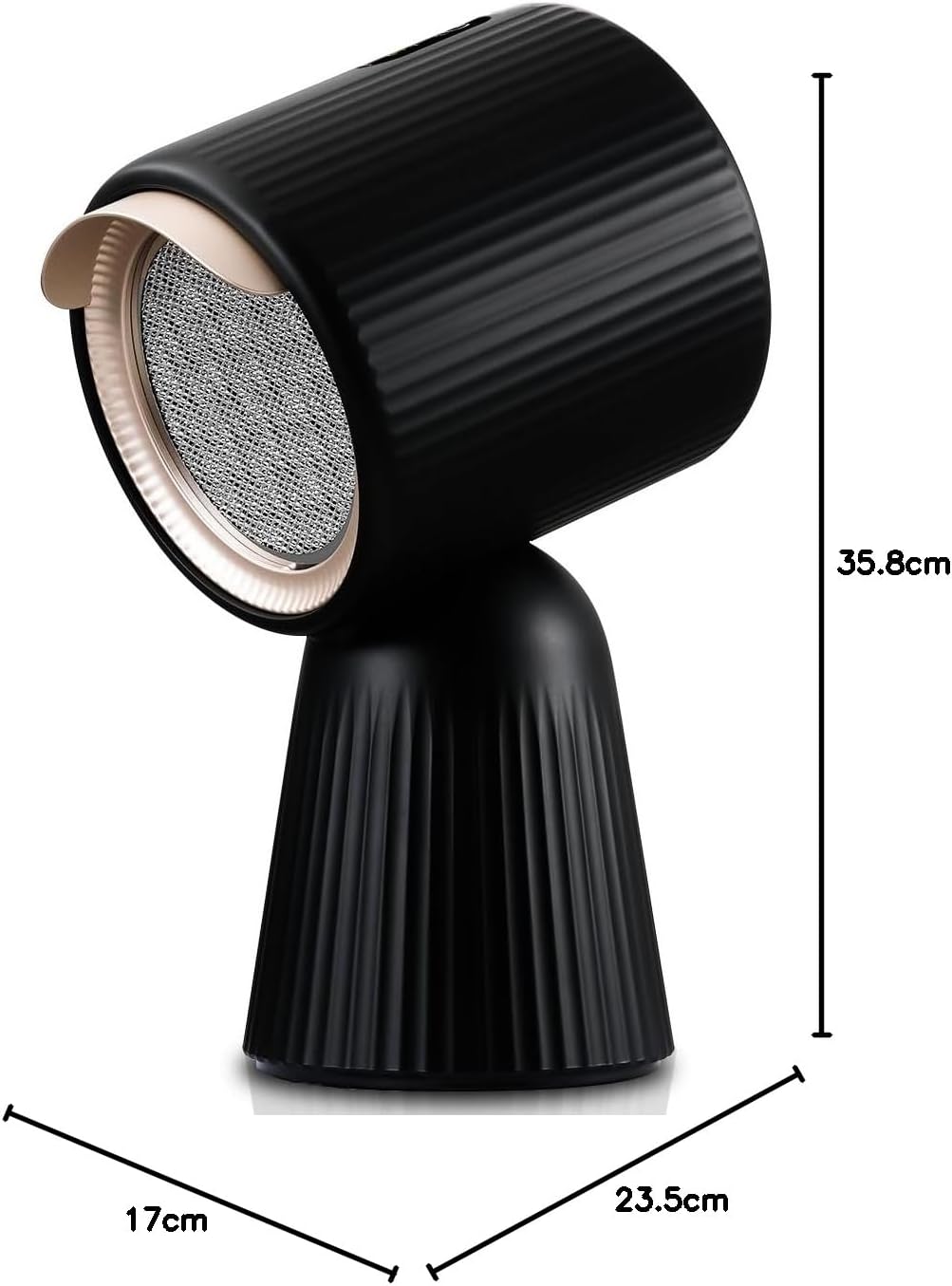 SNDOAS Afzuigkap, omlucht, tafelkap, mobiele afzuigkap met 180 m³/h, sterk zuigvermogen, 3 standen, recirculatie met koolfilter, voor woning, kleine keukens, campers