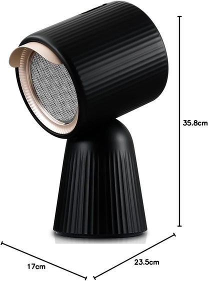 SNDOAS Afzuigkap, omlucht, tafelkap, mobiele afzuigkap met 180 m³/h, sterk zuigvermogen, 3 standen, recirculatie met koolfilter, voor woning, kleine keukens, campers