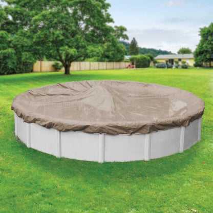Pool Mate 5730-4 Winterzwembadafdekking, extra zwaar zandsteen, 30 voet bovengrondse zwembaden