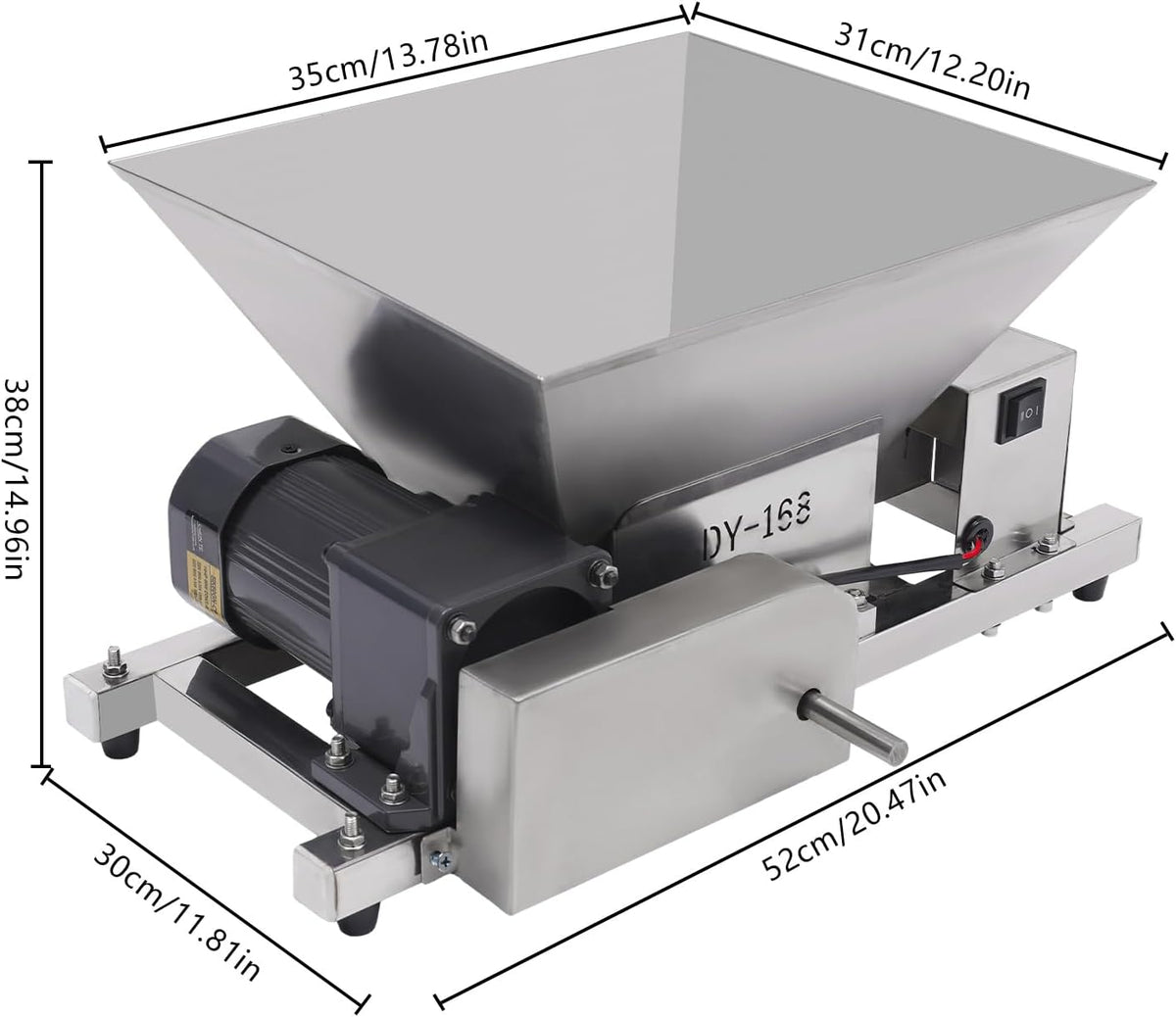 Vegetable Slicer, 60 W, Electric Vegetable Cutter, Capacity 20 kg/h, Electric Chopper with 4 L Capacity - QUORE