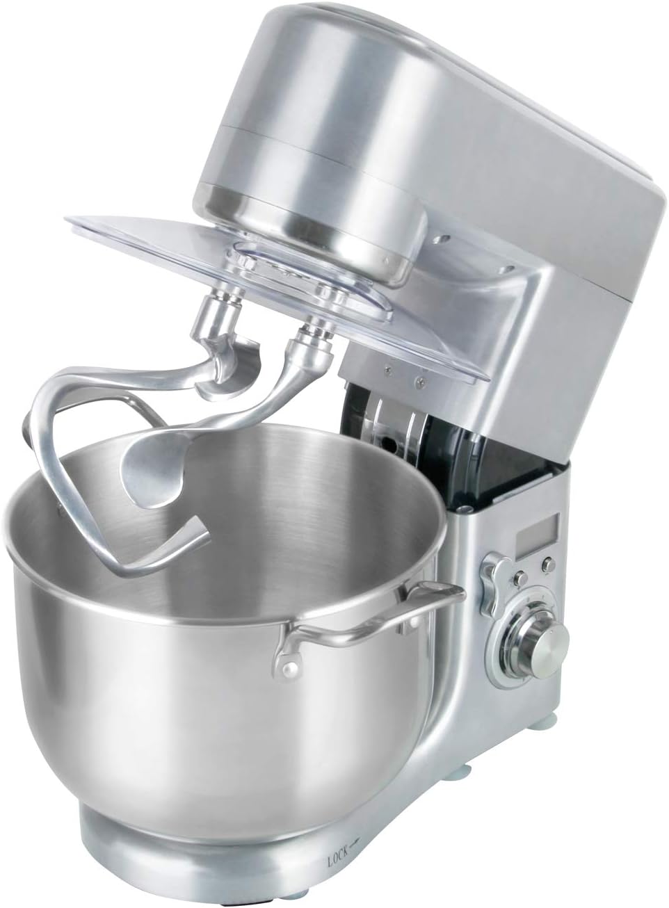 RGV Pastaprof PL10S Planetaire mixer, inhoud 10 liter, dubbele haak, kom van roestvrij staal, 1500 watt, 6 snelheden
