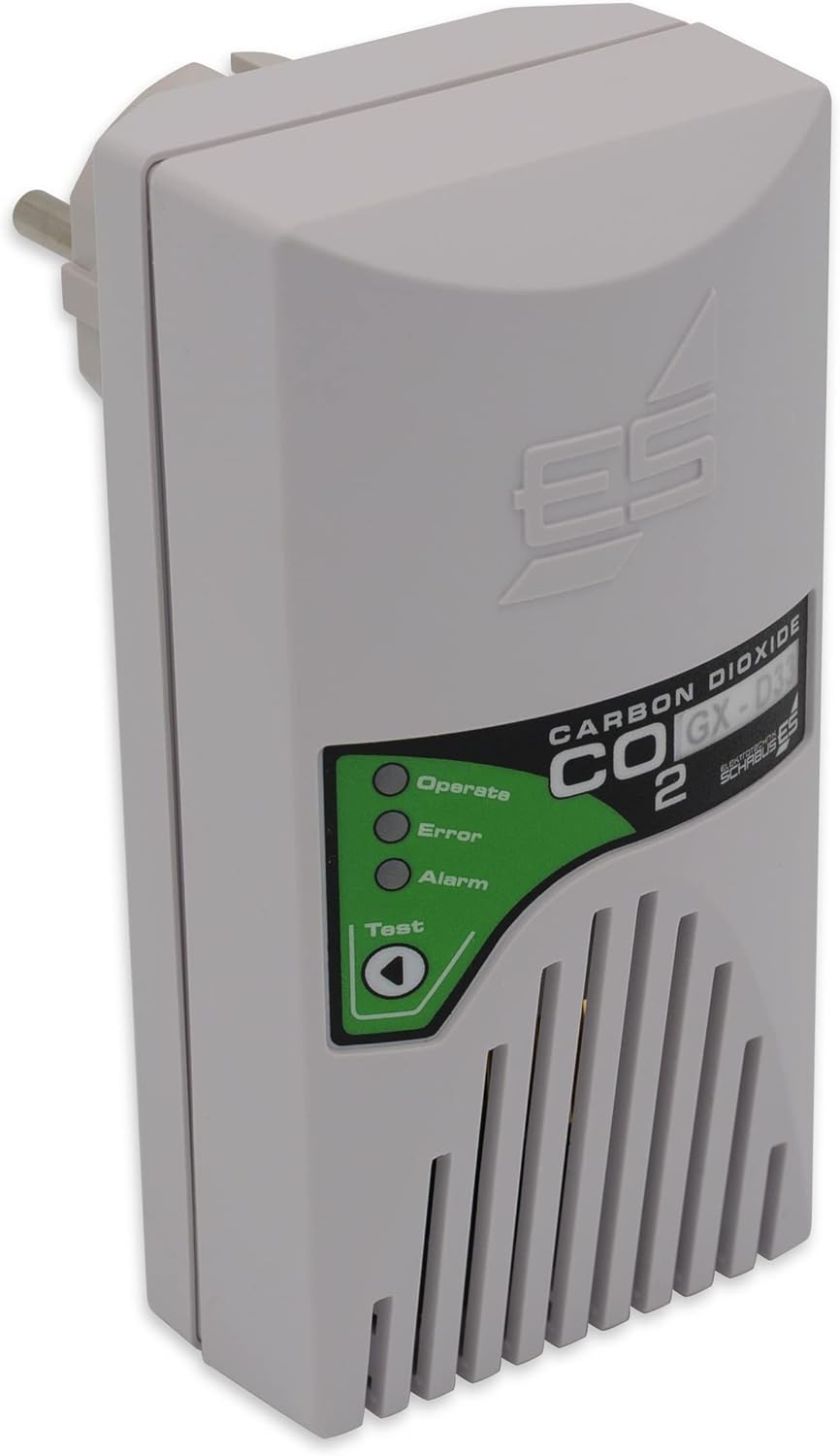 Schabus 300257 Gasmelder op netvoeding detecteert kooldioxide, (B x H x D) 60 x 118 x 44 mm