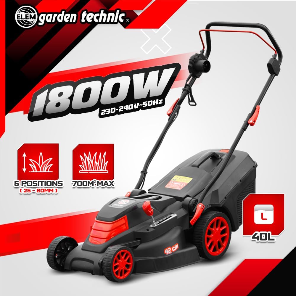Elem Garden Elektrische grasmaaier, 1800 W, 42 cm