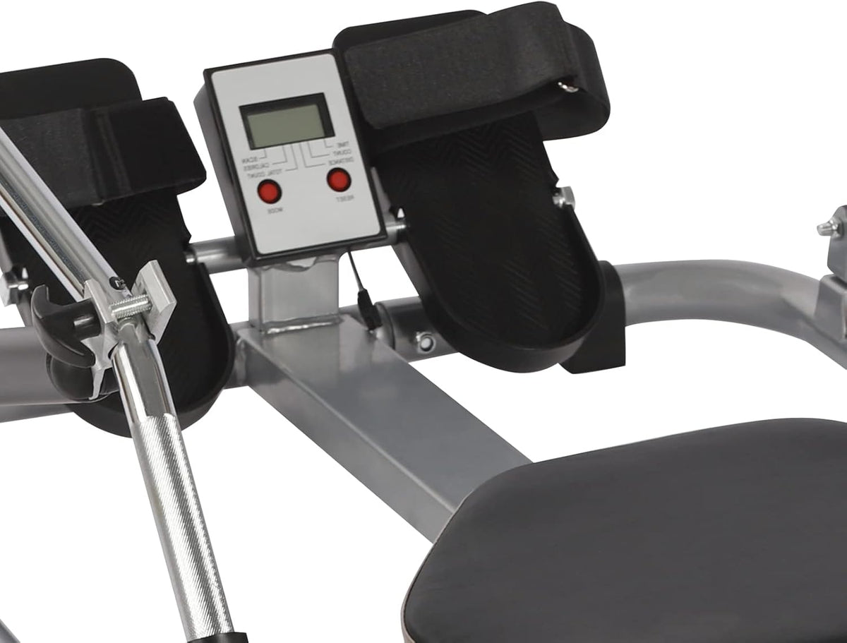 Hydraulic Rowing Machine Home Abdominal Trainer LCD Monitor Soft Seat Adjustable Resistance Sports Equipment Home - QUORE