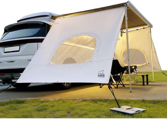 AIRIS Auto Side Tarp 2,6 m Luifel Compatibel Zijluifel Schaduw voor Camper Tarp Luifel Tent Compatibel met FIAMMA en THULE Luifel
