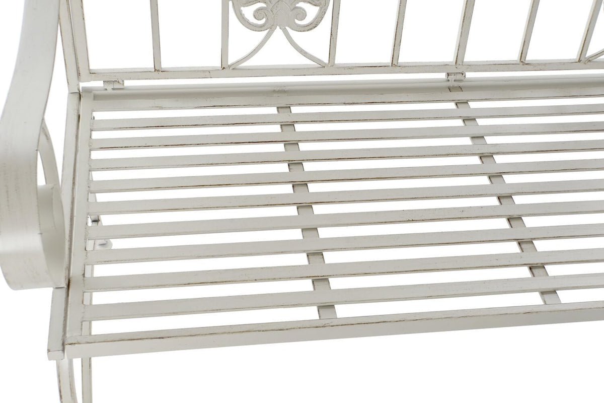 Bank van metaal, 118 x 53 x 98 cm, 12,00 poten, zonder bar