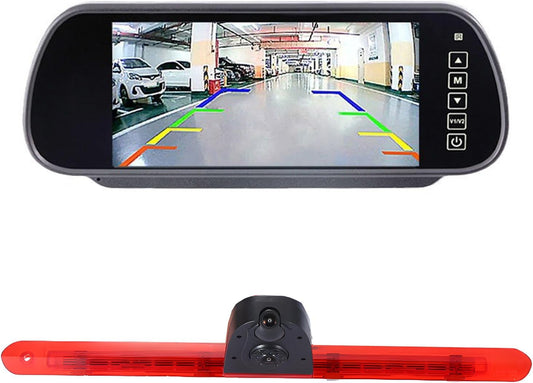 HD Auto IP68 1280Pixels Transporter Remlicht Dak Achteruitrijcamera Achteruitrijcamera met dubbele lens Camera met verstelbare hoek Compatibel met Mercedes Benz Vito/Tourer/Mixto/Panel VanKasten