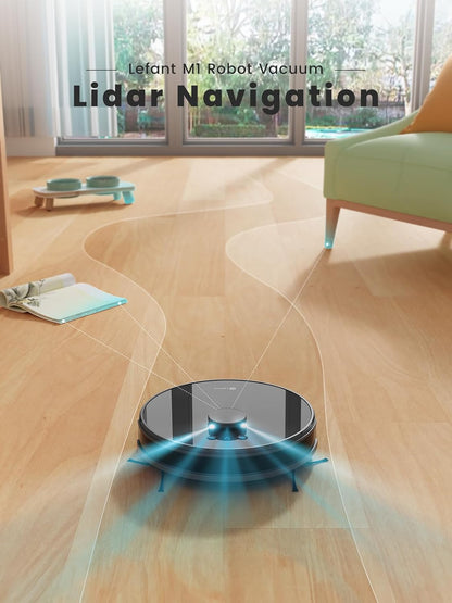 Robotstofzuiger – Robotstofzuiger Dweilrobot – Stofzuiger Robot – Automatische Stofzuiger – 2-in-1 Stofzuigen en Dweilen – 5500 Pa Zuigkracht – LiDAR Navigatie met Virtuele Zones