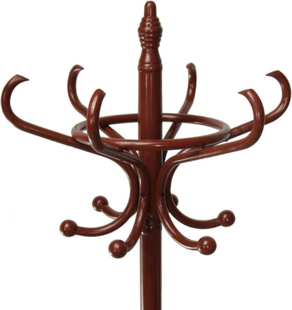 Suska - Cabide de Pé Classic de Madeira 1020-3574220 - Cabbide de Pé Classico em Madeira cor escura (186 x 53 cm)