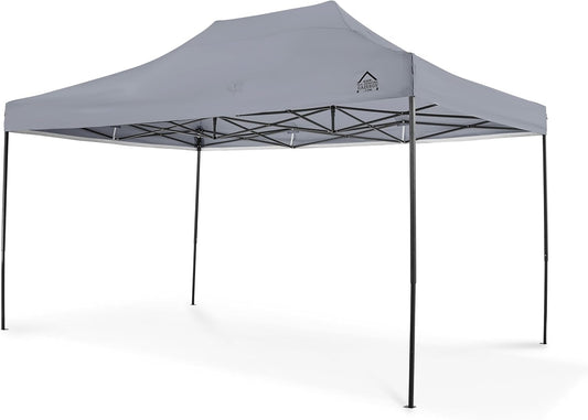 All Seasons Gazebos 3 x 4,5 m, volledig waterdicht vouwpaviljoen, metallic grijs