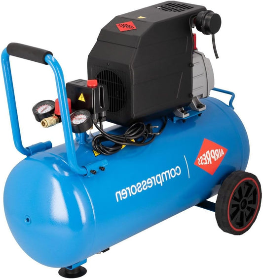 Luchttankcompressor – Compressorset – Aircompressor – Luchtcompressor – Luchtpomp – 50 Liter Tank – 2 pk Pompvermogen