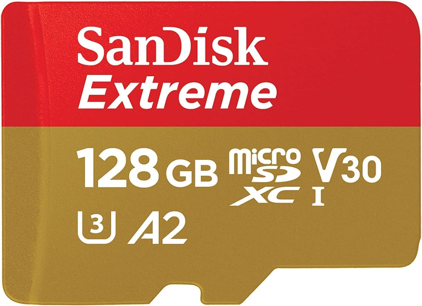 Actie Camera WOLFANG GA420 4K 60FPS 24MP WiFi onderwatercamera, 2x1350mAh batterijen & SanDisk Extreme MicroSDXC UHS-I 128 GB Met SD Adapter (1 Jaar RescuePRO Deluxe, 30 Jaar Garantie) Rood/Goud