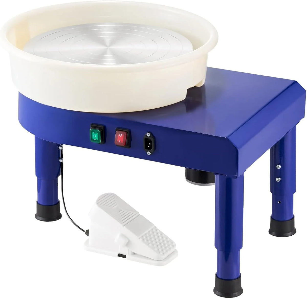 450W 35cm Electric Pottery Wheel 35cm Turntable Potters Wheel for Adults Ceramic Forming Machine with Adjustable Speed Pedal and Handle for Children Beginners DIY Clay Art DIY Clay