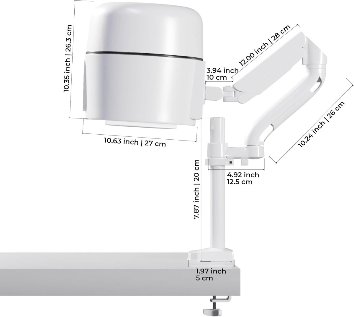 Stofverwijderaar – Nagelstofafzuiger – Nagelafzuiger – Manicure Afzuiger – Nageltafel Afzuiging – HEPA 12-Filter Van 10.000 Cm² – UV-Desinfectie