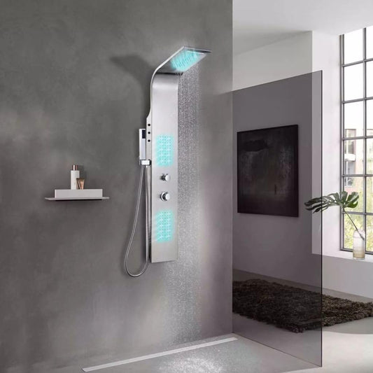 Douchepaneel – Douchekolom – Regendouche – Massagejets – Waterval – RVS Materiaal – Instelbare Thermostaat
