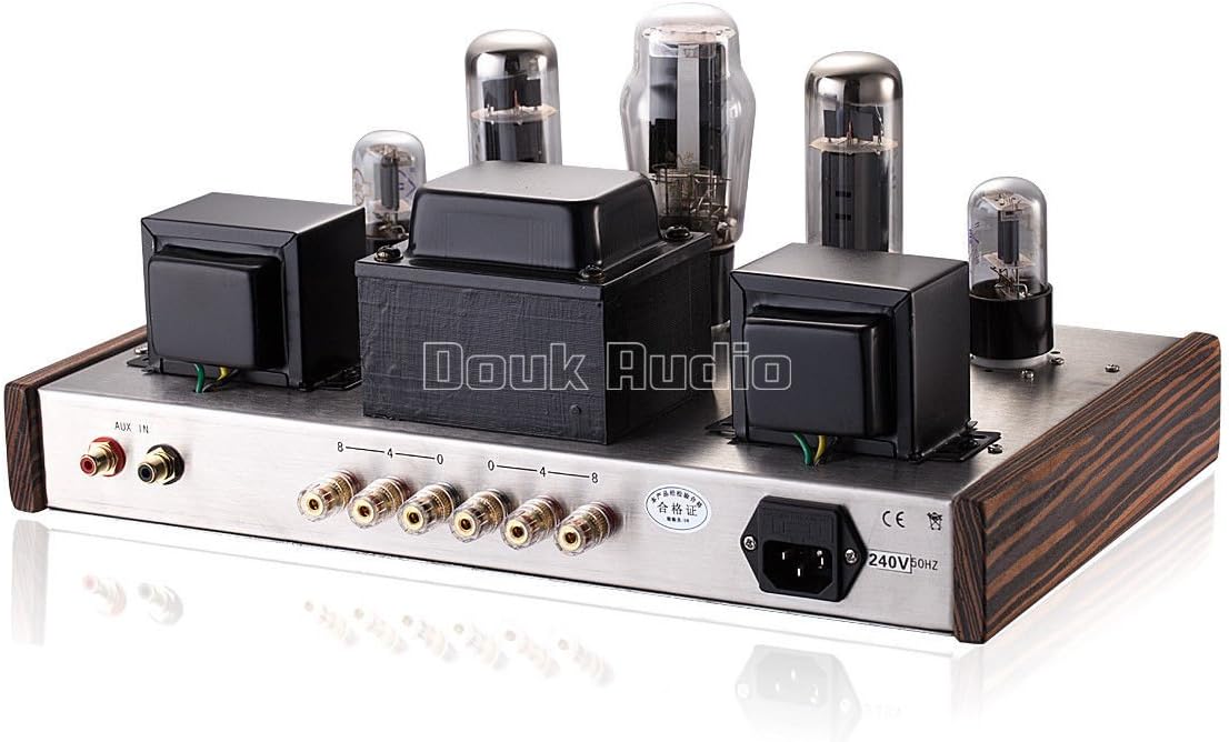 Nobsound HiFi-versterker EL34 Valve Tube Classic 2.0 Channel Stereo Single Ended Class A Power Versterker 12 W x 2