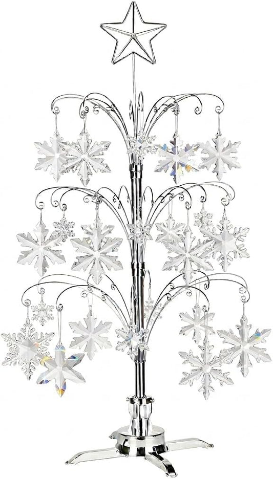 Draaibare Ornamentstandaard 47 Inch – Ornamentenboom – Displayboom – Kerstornamentenhouder – Decoratiestandaard – 60 Haken – Verstelbare Taklagen