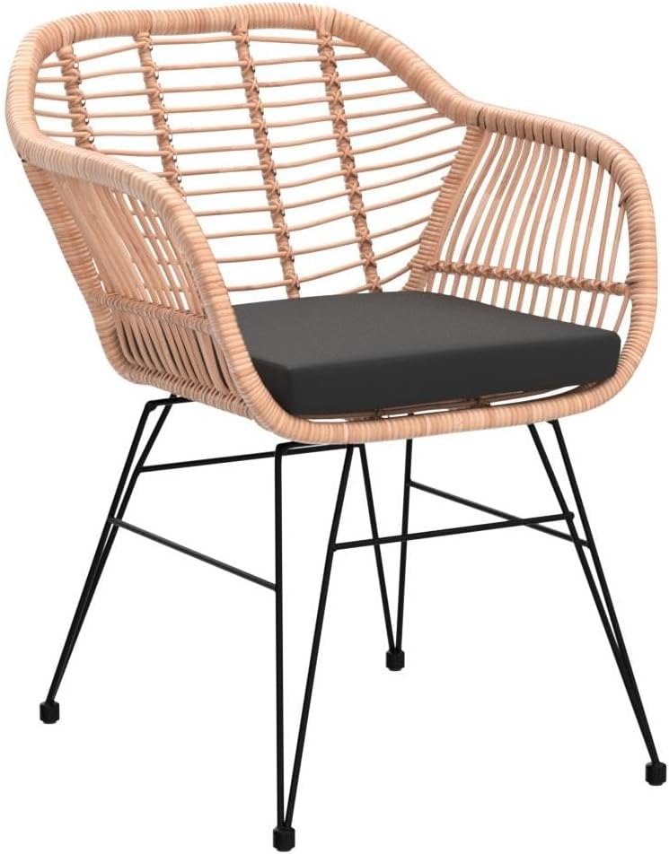 Casaria Tub chair Bali with cushion - 2 pieces - polyrattan - garden chair - QUORE