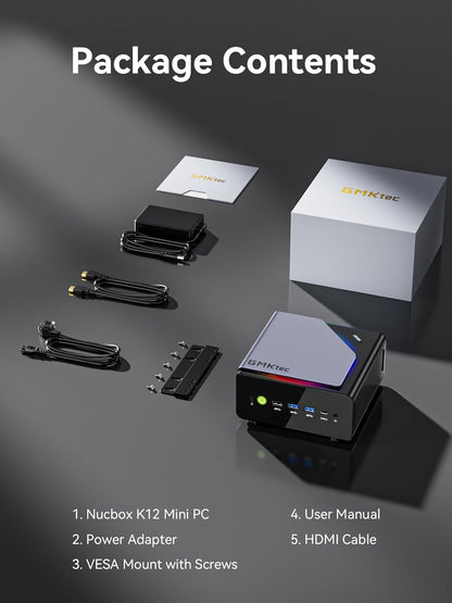 Mini Gaming PC AMD Ryzen 7 H 255 (Upgrade 8745HS, 4.9 GHz), Mini PC barebone Support DDR5, PCIE 4.0 x4, Mini Computer with USB4.0 | 2.5G LAN | Quad 4K Display | Oculink – for gaming