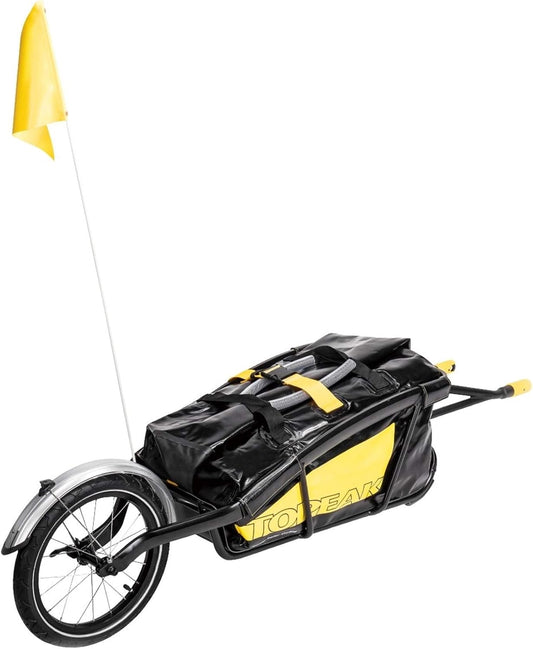 TOPEAK Unisex Adult Sr Pro Carbon Femme Journey TX fietstrailer aanhangwagen, zwart, M/L