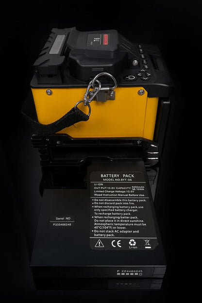 Elfcam - Glasvezel Lasapparaat T6C, Fiber Fusion Splicer, type Uitlijning - Hart-tot-Hart, met 4 Motoren en Gereedschapsset, voor FTTH & FTTx