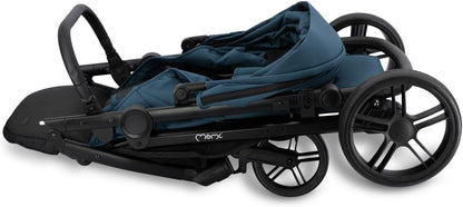MoMi Clara Kinderbuggy, kinderwagen vanaf 6 maanden, tot 22 kg lichaamsgewicht, 5-punts veiligheidsgordel, voetenzak, bekerhouder, boodschappenmand, luiertas, insecten- en regenbescherming