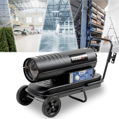 Olieverwarmingstoestel – Oliekachel – Dieselverwarmer – Werkplaatsverwarmer – Mobiele Heater – 20 kW Vermogen – Geïntegreerde Thermostaat en Wielen