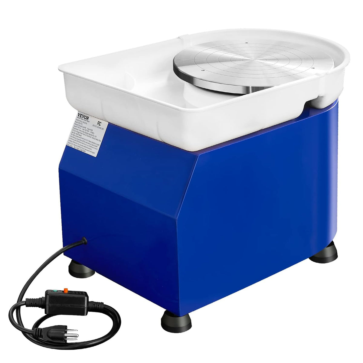 Keramiek Draaischijf – Pottenbakkersschijf – Töpferscheibe – Draaiplateau – Keramiek Draaibank – 450W Motor – 28 cm Draaischijf Met LCD Touchscreen - QUORE