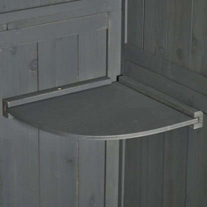 Tuinhuisje – Tuinschuur – Berging – Opberghuis – Houten Tuinkast – Waterbestendig Dennenhout – Raam Met Ventilatie – 77x54x179 cm