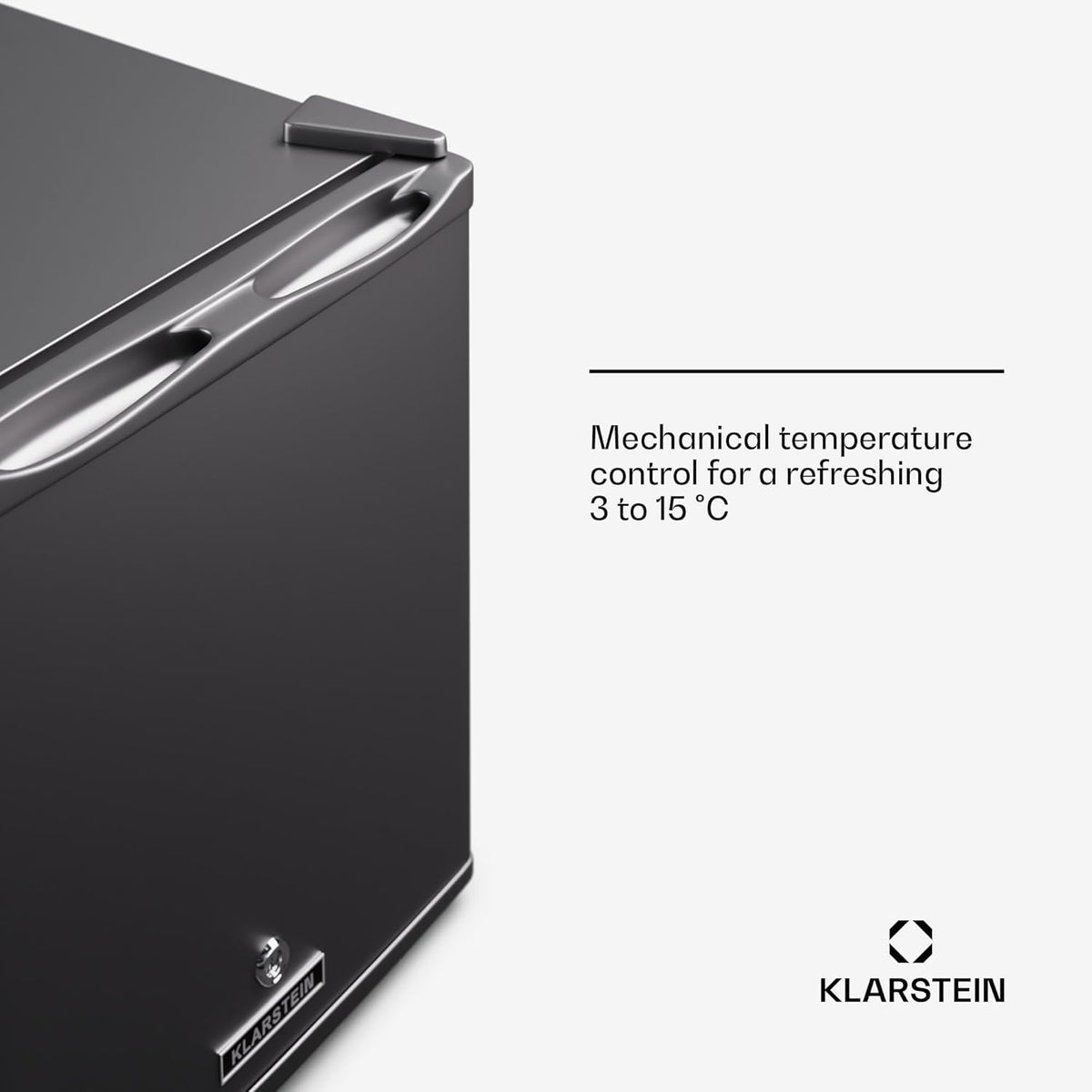 Klarstein Koelkast, mini-koelkast met glazen deur, 28 liter, mini-koelkast voor dranken, snacks en cosmetica, kleine en stille koelkast, verstelbare planken, kleine skincare koelkast