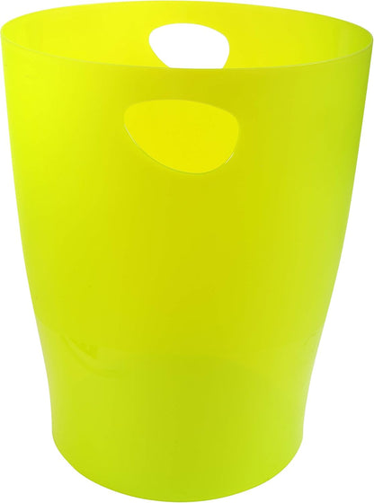 Exacompta - Ref 45399D - Set van 8 prullenbakken, ECOBIN vuilnisbakken met handgrepen - Volume 15 liter, geschikt voor kantoor en thuiskantoor - Afmetingen 26,3 x 26,3 x 33,5 cm - gesorteerd