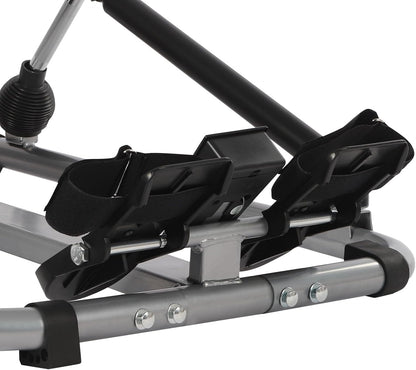 Hydraulische Roeimachine – Roeitrainer – Fitness Roeimachine – Cardio Apparaat – Gewichtstrainer – Verstelbare Weerstand 15-55 kg – LCD Monitor Met Trainingsgegevens – Comfortabele Zitting Met Lange Rail