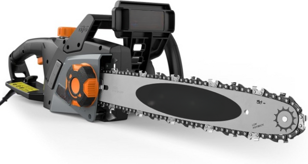 Elektrische Kettingzaag - Kettingzaag - Snoeizaag - Takkenzaag - Handzaag - Draagbaar - 2400W - met 40cm Oregon-Ketting - 15 m/s Kettingsnelheid - SDS Auto-Apansysteem - 6m Voedingskabel - ‎220V - Oranje