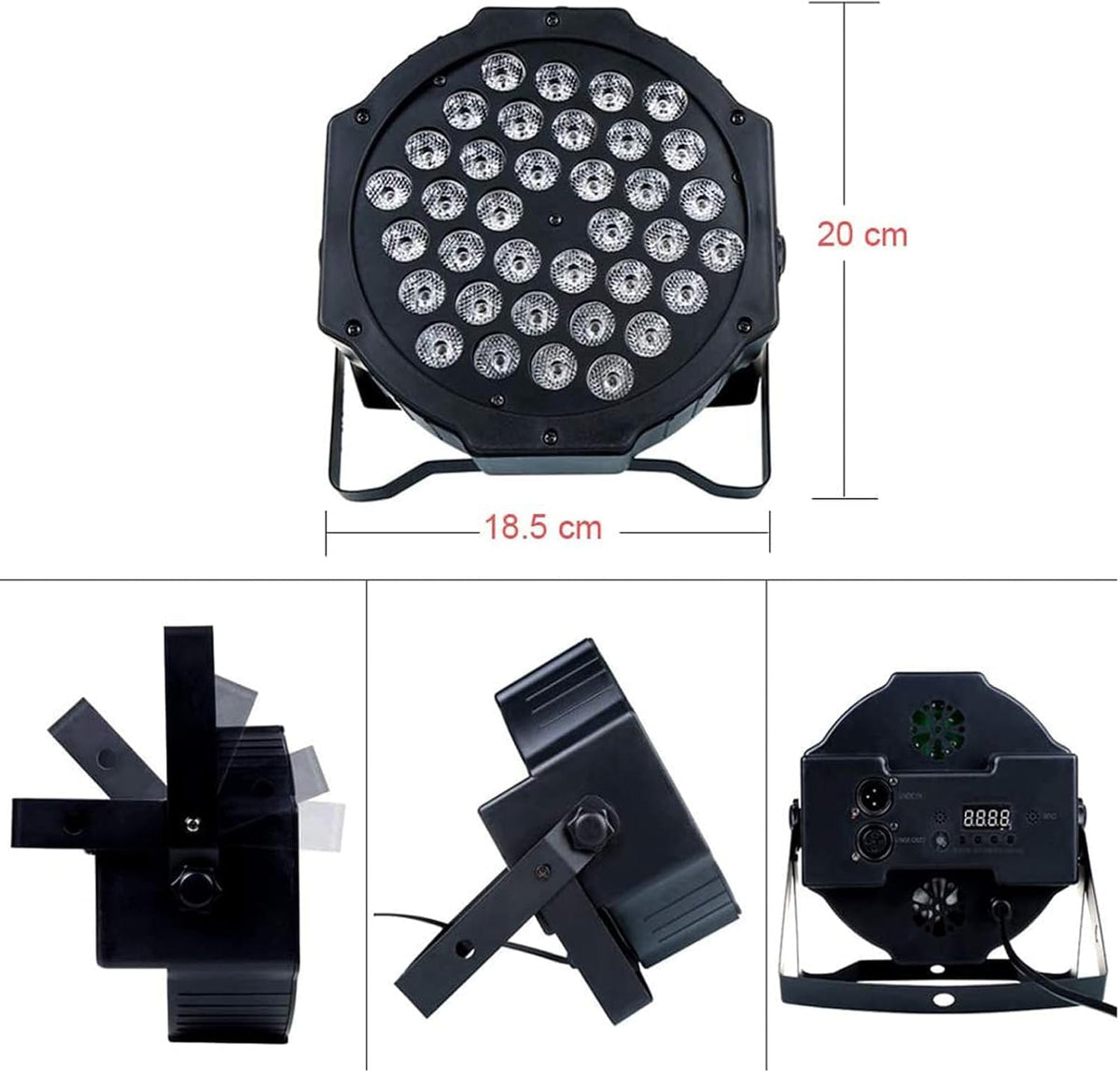 LED Par Light – LED Spot – Podiumverlichting – DJ Verlichting – Feestverlichting – RGB Kleuren – 7 Lichtstanden – Afstandsbediening