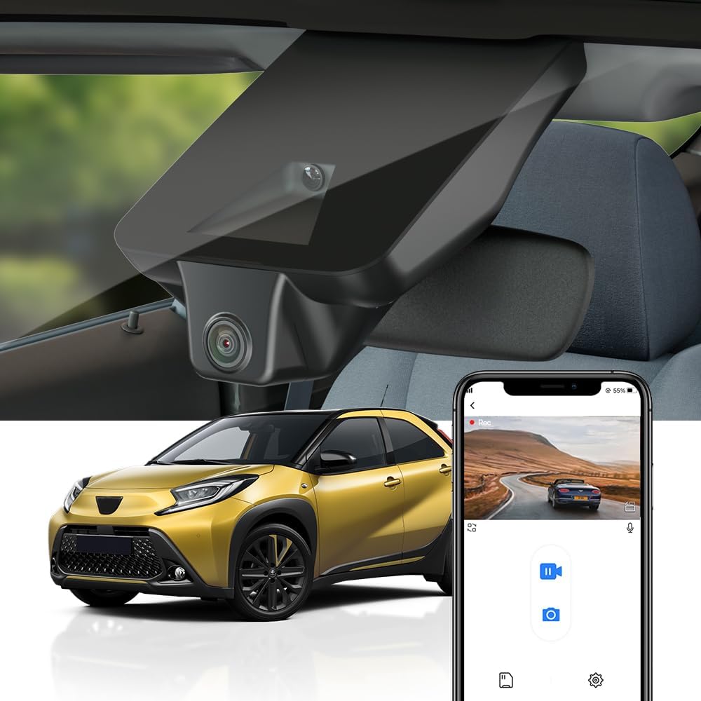 Dashcam – Autocamera – Dashboardcamera – Auto Camera – Inbouw Dashcam – 4K 2160P UHD – Ingebouwde WiFi, G-Sensor & WDR