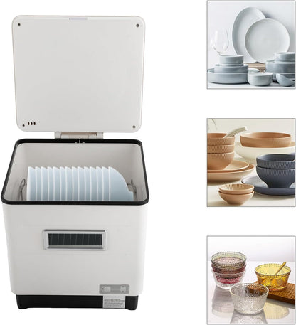 Mini Vaatwasser – Compact Vaatwasser – Tafel Vaatwasser – Kleine Vaatwasser – Roestvrijstalen Vaatwasser – 6 Sets Capaciteit – 70°C Krachtige Reiniging