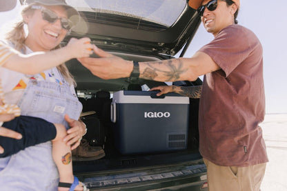 IGLOO ICF32 Draagbare compressor-koelbox, 32 l, 12/24 V, 230 V, elektrische koelbox, -18 °C tot 20 °C, mini-koelkast, vriesbox voor camping, auto