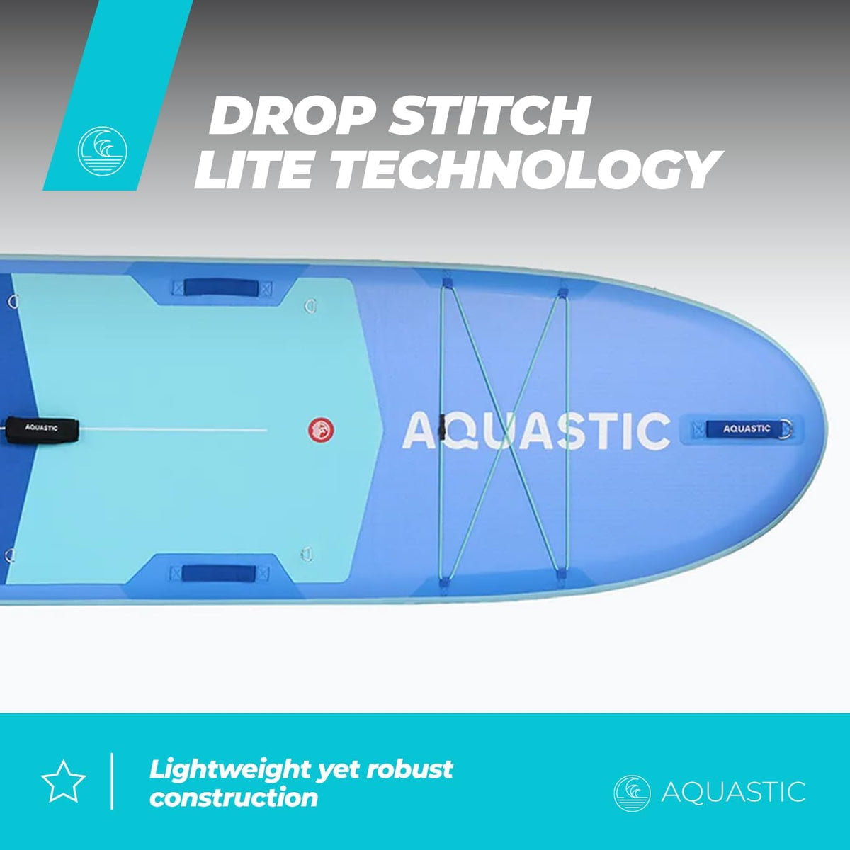 <font dir="auto" style="vertical-align: inherit;"><font dir="auto" style="vertical-align: inherit;">        AQUASTIC Tourer Inflatable SUP board, all-round touring, 365 x 86 x 15 cm, 410 l displacement, 2 kayak seats, Drop Stitch Lite Technology, max. loa