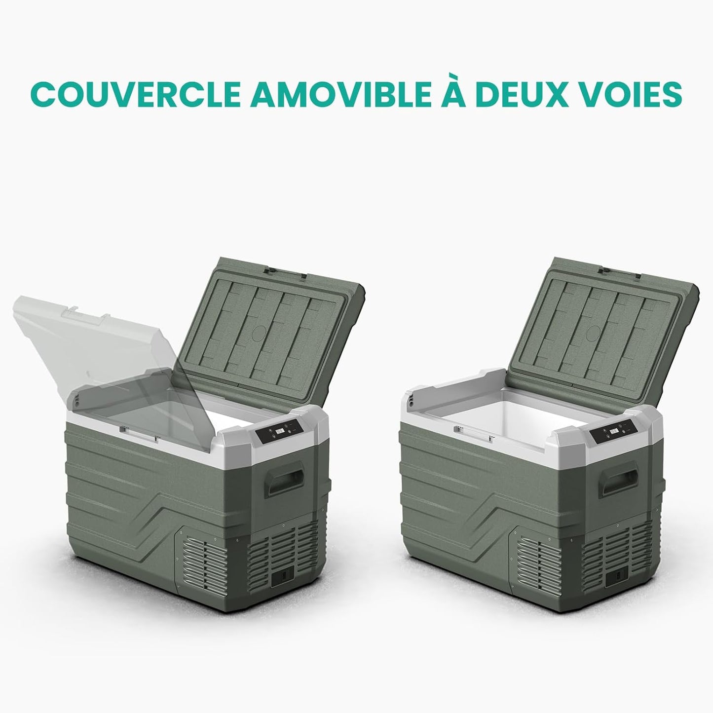 Alpicool 44L Autokoelkast NL50 12V Draagbare Autokoelkast met Vriezer Koelkasten 12V/24V DC 100~240 Volt AC Elektrische Koelbox voor Camping, RV, Roadtrip, Picknick, Truck, Camper -20℃-20℃