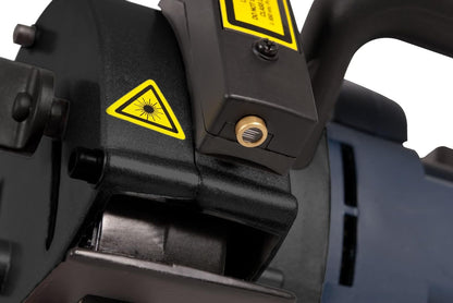 Ferm Muurfrees 1700W - 2 Diamantschijven 125mm - Lasergeleiding - Stofafzuigadapter - Koffer, meerkleurig