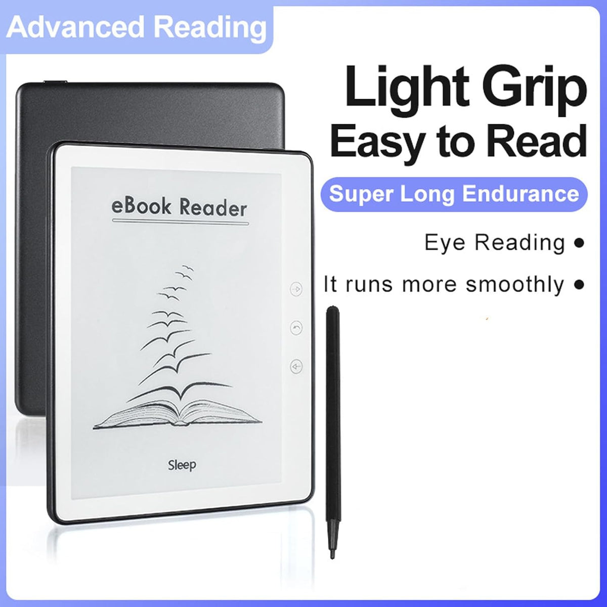 E-lezer – E-reader – E-bookreader – E-boeklezer – Android E-reader – 5,76 Inch Touchscreen – 1 GB RAM, 16 GB Opslag