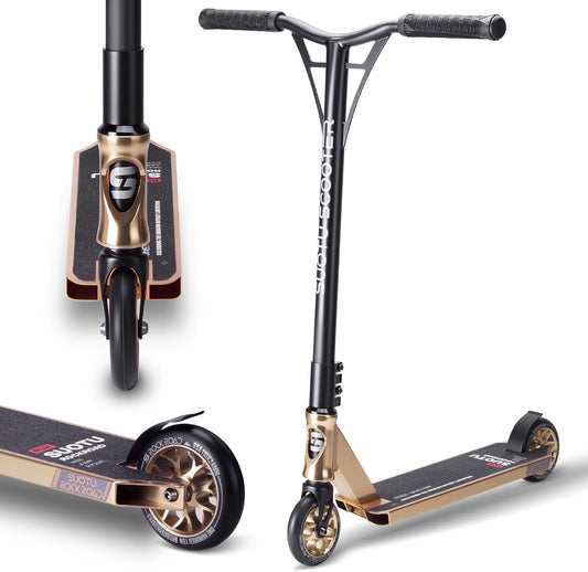 SUOTU Professionele Stuntstep, 360° Besturing, Stunt Scooter met 110mm PU Wielen, Trick Scooter voor Kinderen, Tieners en Volwassenen, Laadvermogen: 100 kg, Aluminium