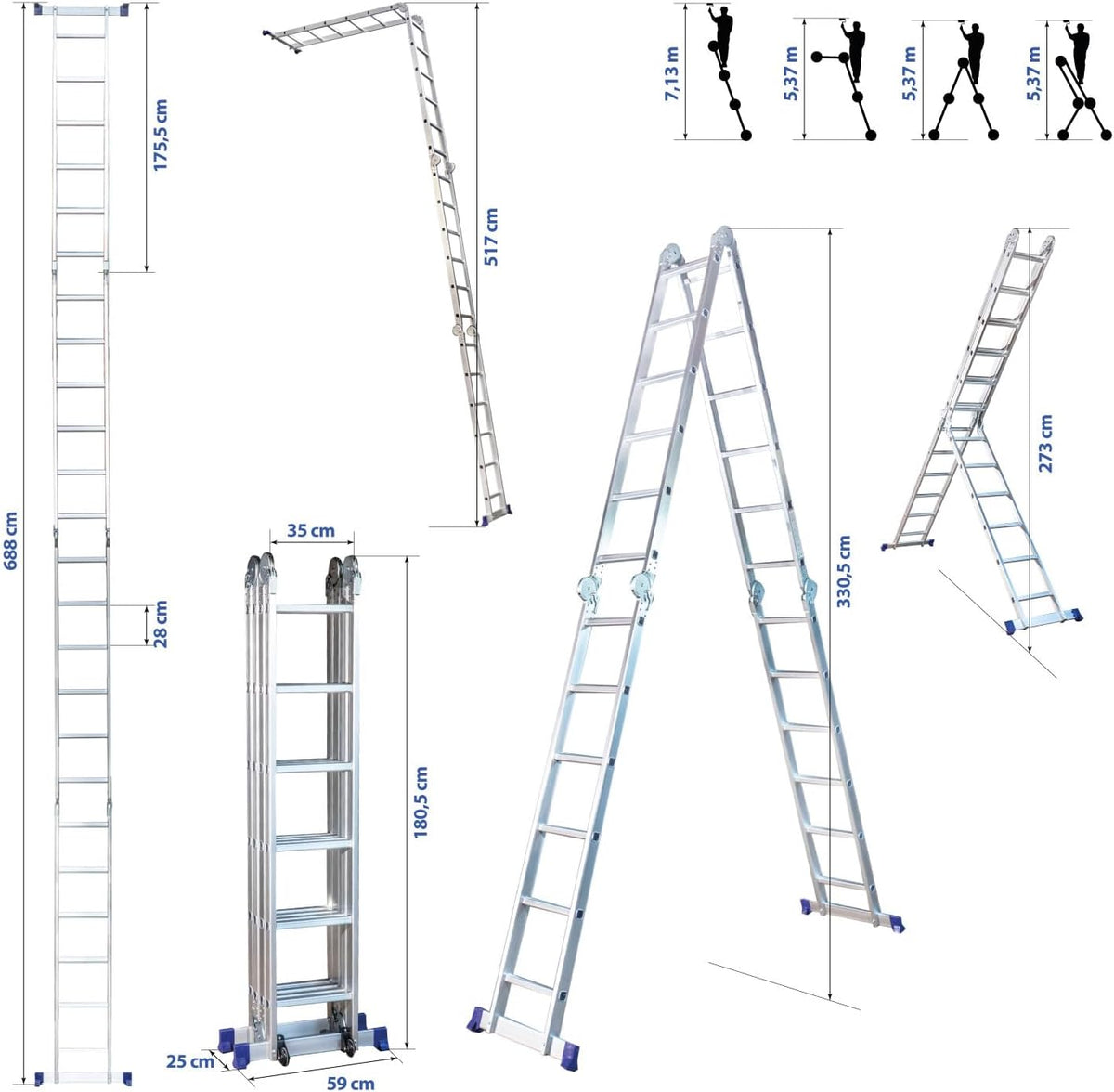 Stavalance4x6 scharnierende ladder